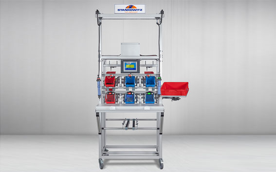   English Pick-by-light assembly station